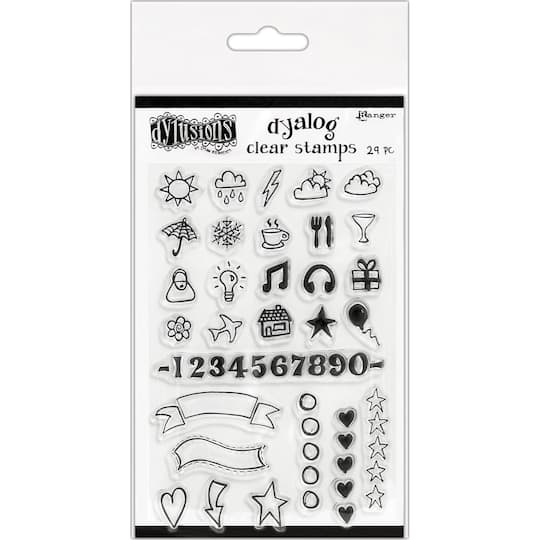 Dyan Reaveley&#x27;s Dylusions The Full Package Clear Stamps Set